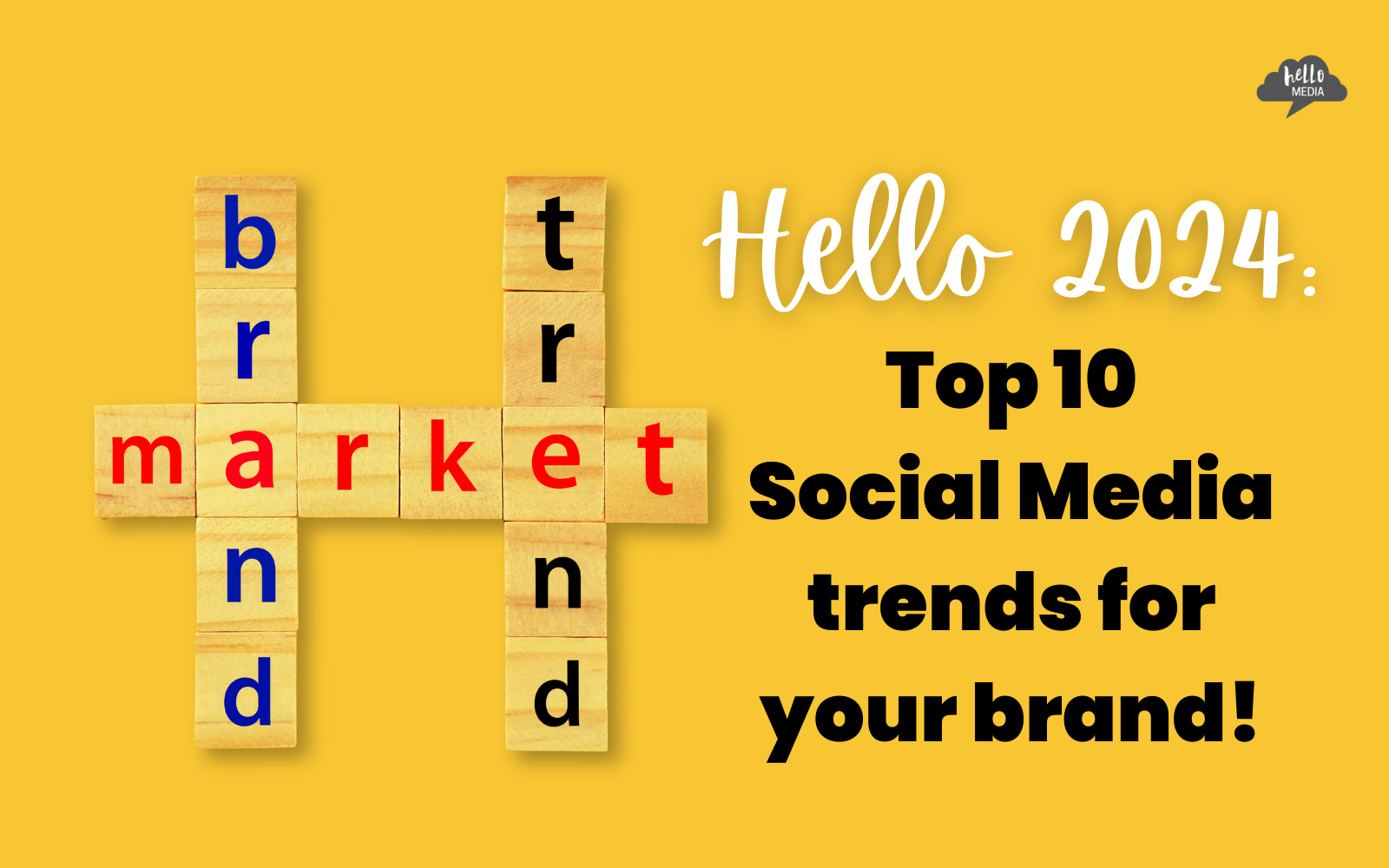 Hello 2024 Top 10 Social Media trends for your brand! hellomedia