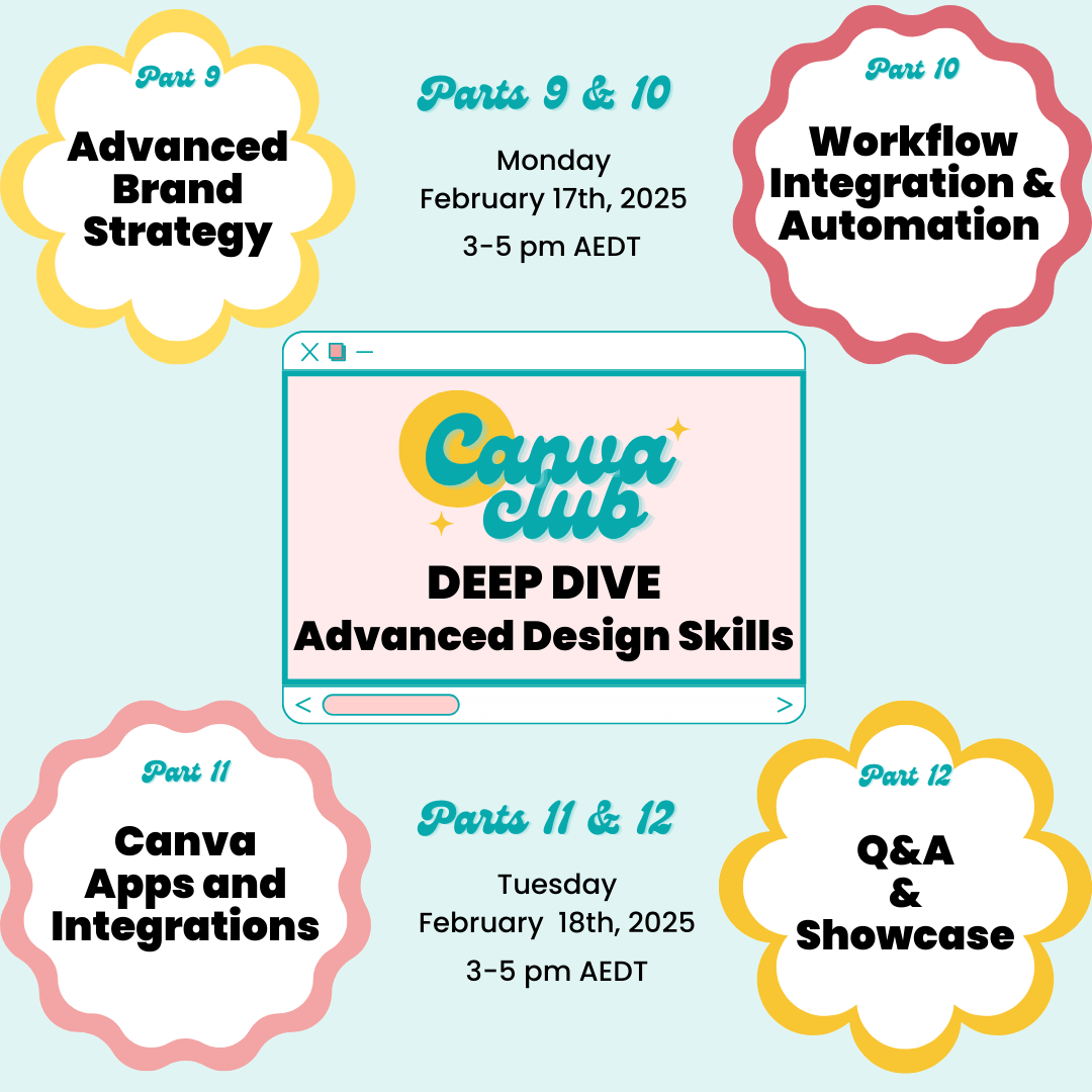 Canva club deep dive advanced design skills